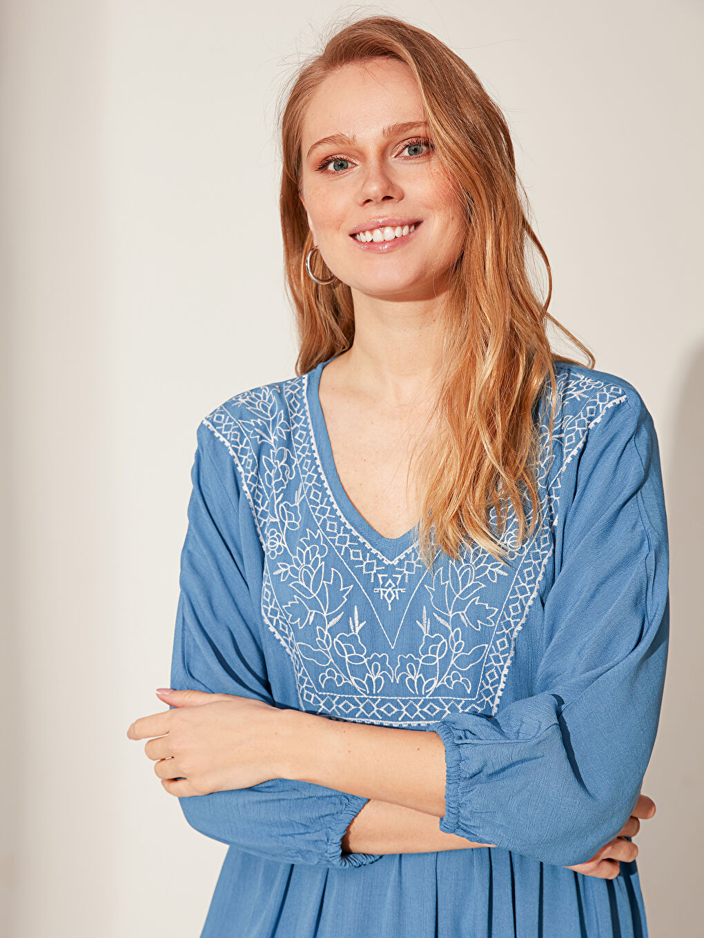 Processing Advanced Women's Long Sleeve Viscose Dress-1