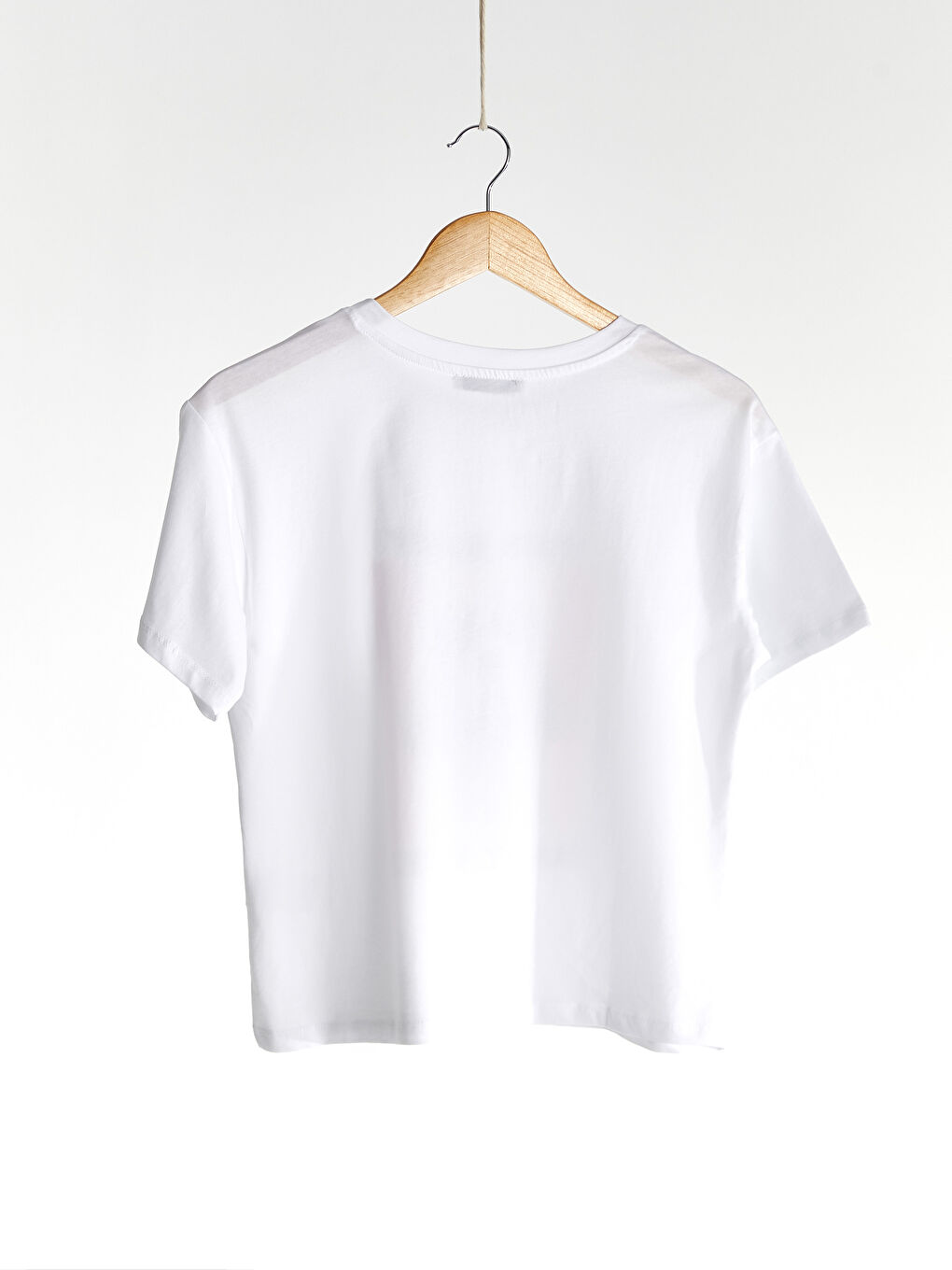 Футболка з U-подібним вирізом, з принтом, короткий рукав для жінок-4