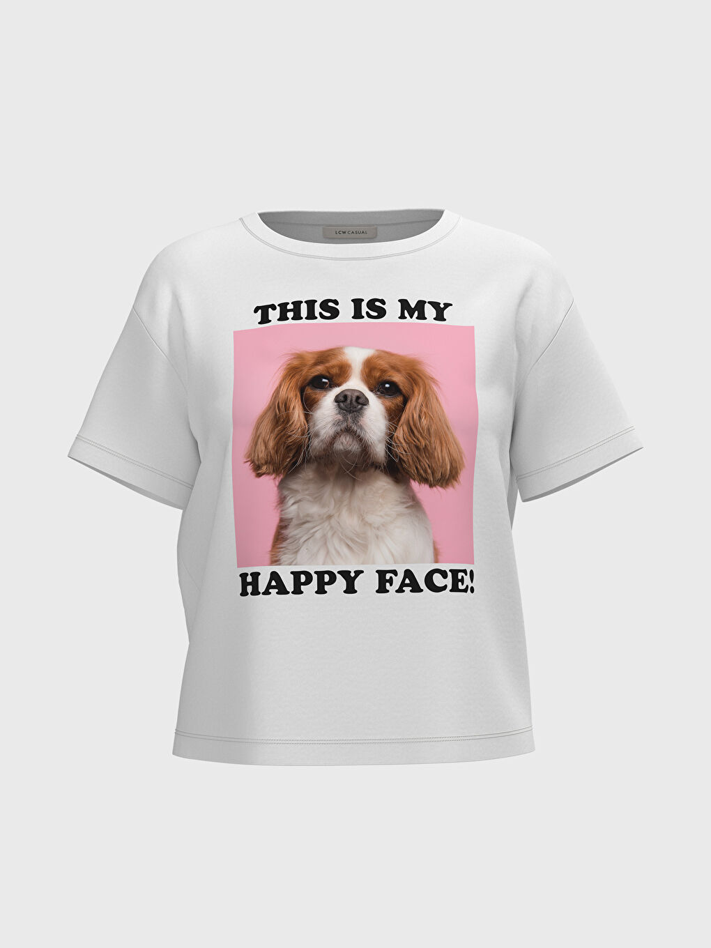 Футболка з U-подібним вирізом, з принтом, короткий рукав для жінок-1