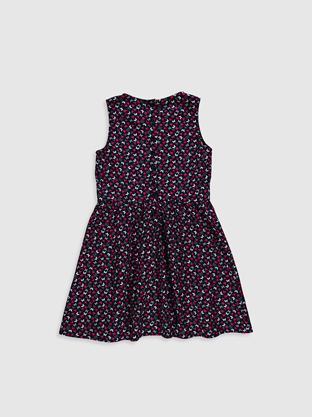 Girl's Figured Cotton Dress-1