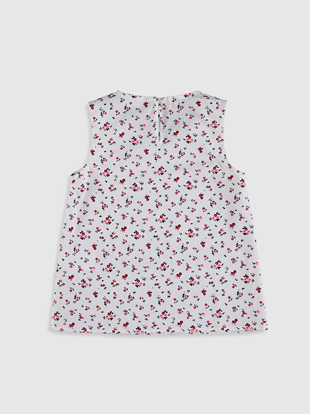 Pembe Bisiklet Yaka Desenli Kız Çocuk Bluz-1