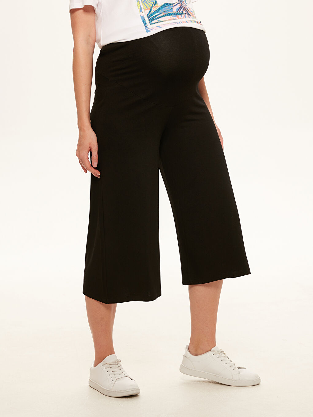 بنطلون رياضي قطن ممشط بقصة عادية للسيدات-2