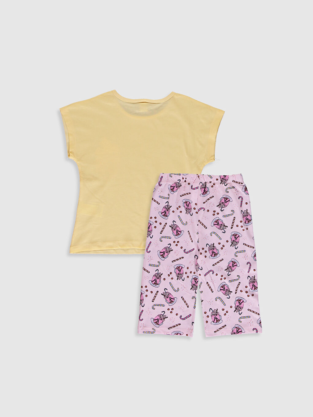 Girl's Printed Cotton Pyjamas Set-5