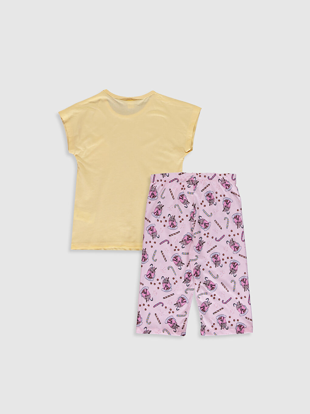 Girl's Printed Cotton Pyjamas Set-2
