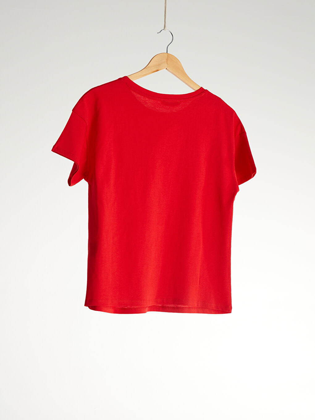 Letter Printed Cotton T-Shirt-2