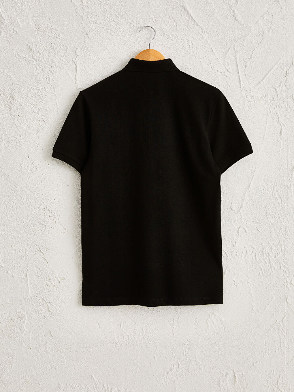Polo Neck Basic Pique T-Shirt-1