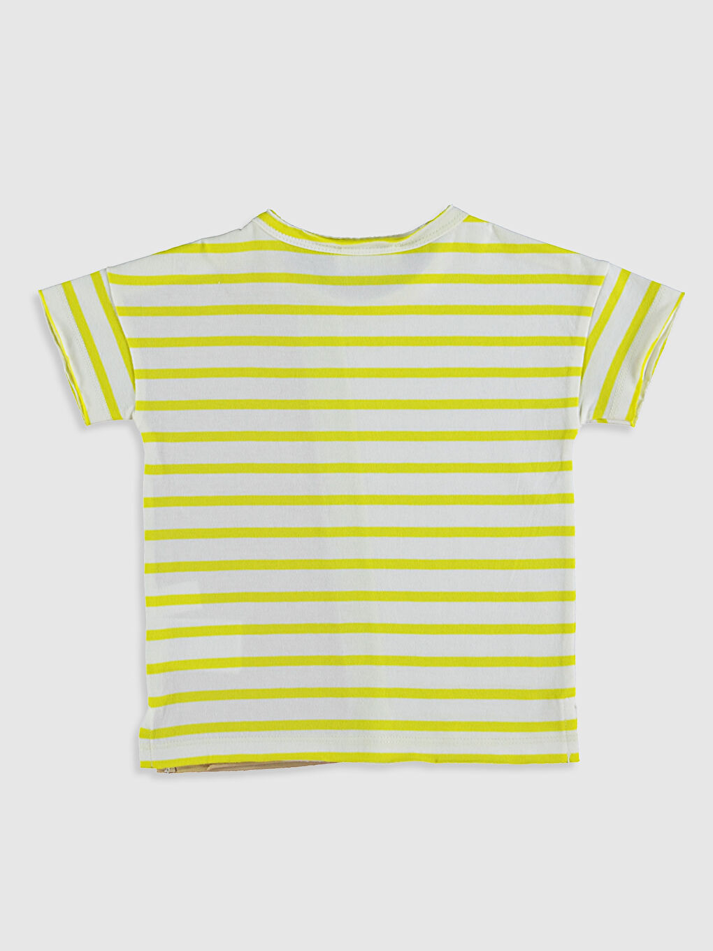 Yeşil Bisiklet Yaka Kısa Kollu Erkek Bebek Tişört-1