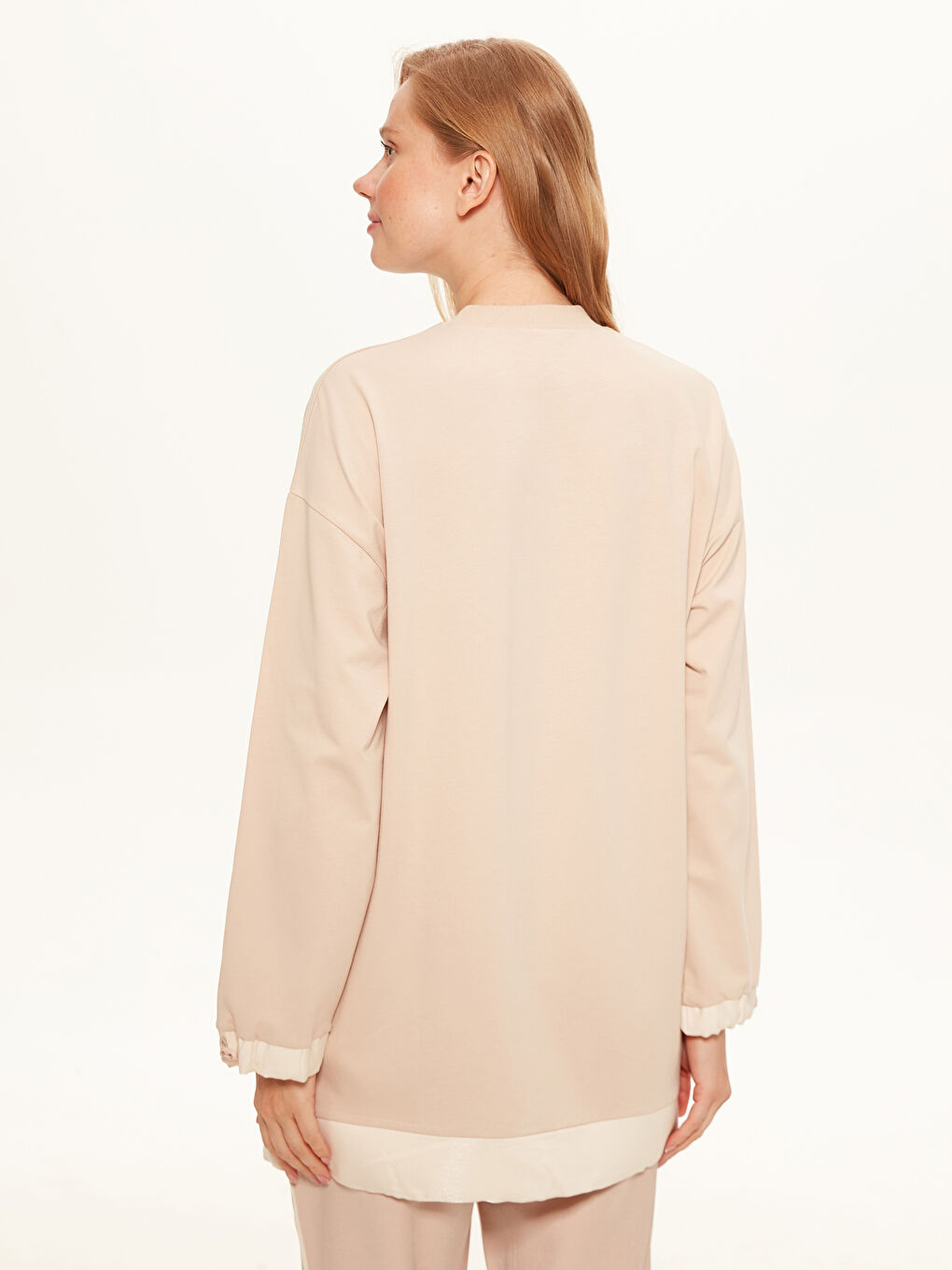 Gathered Oversized Sweatshirt-2