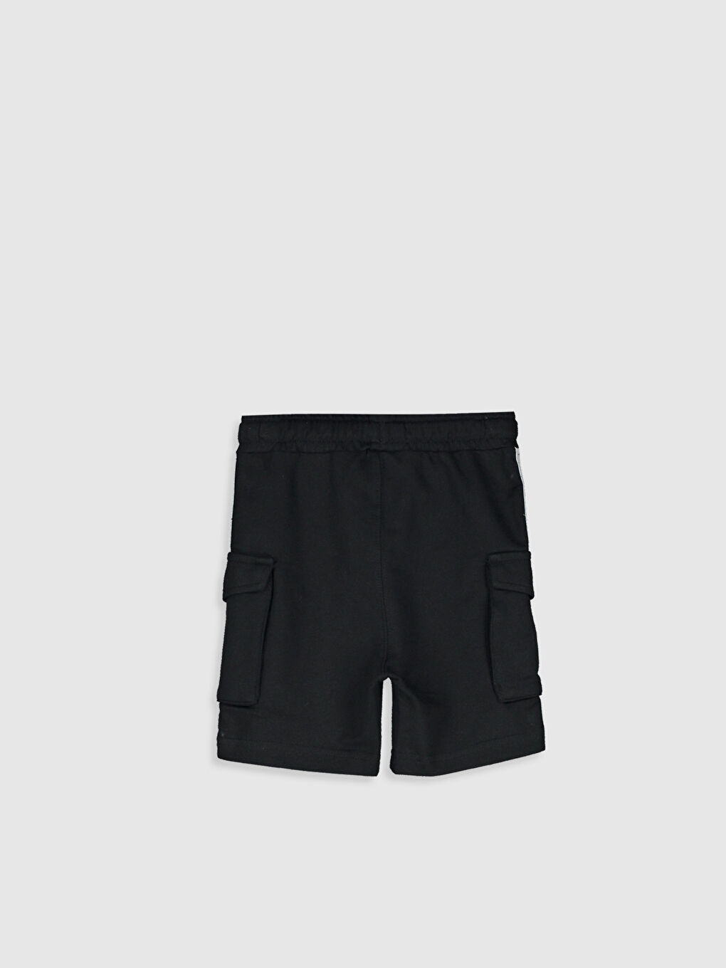 Siyah Erkek Bebek Şort Baba Oğul Kombini-1