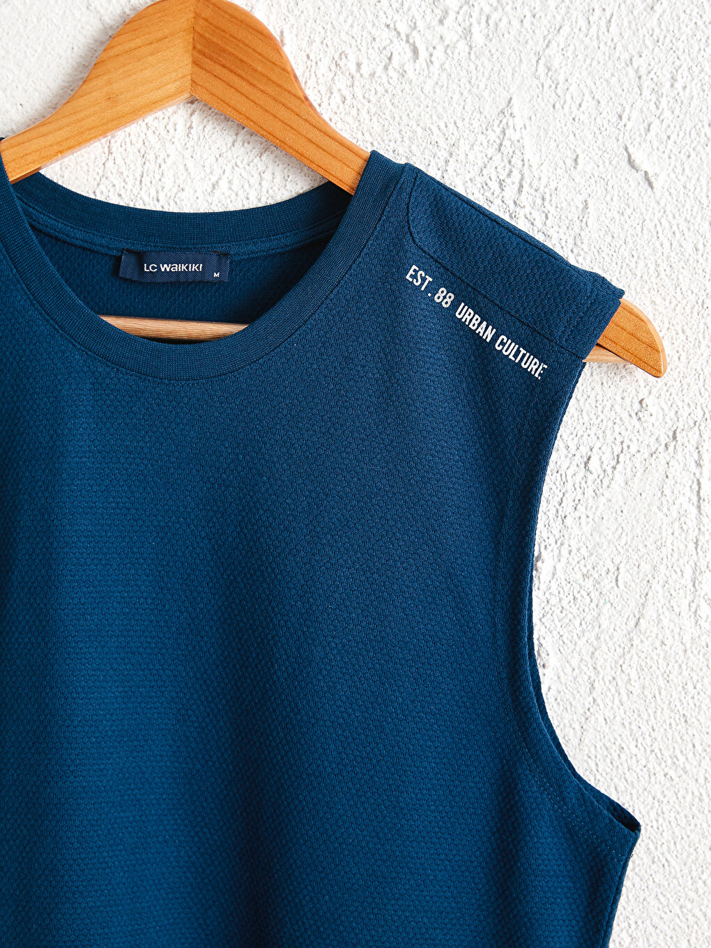 Crew Neck Basic Men's Sleeveless T-Shirt-2