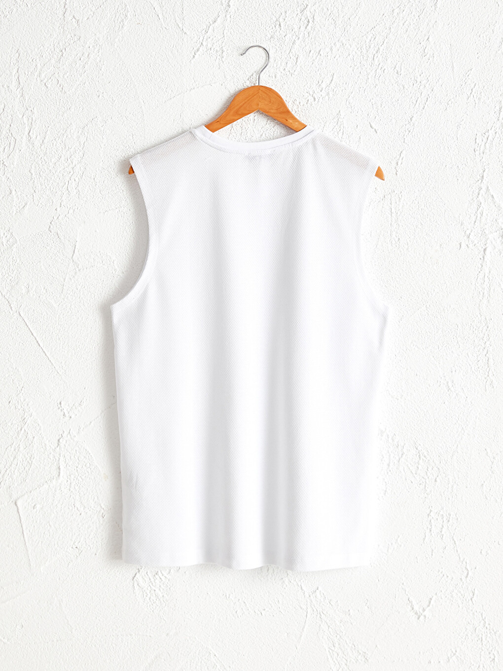 Tricou Fără Mâneci Basic Cu Guler Rotund Pentru Bărbați-1