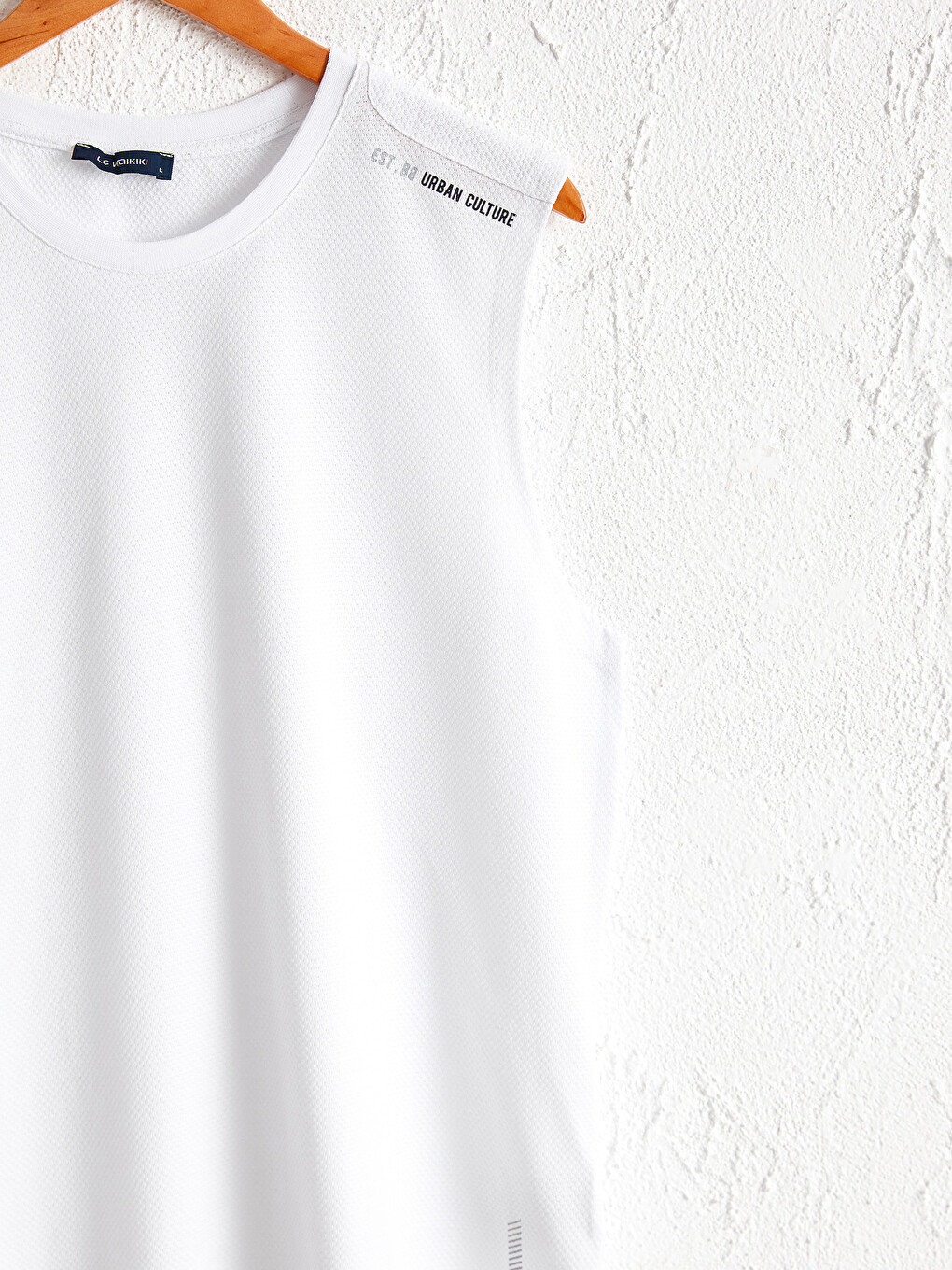 Tricou Fără Mâneci Basic Cu Guler Rotund Pentru Bărbați-2