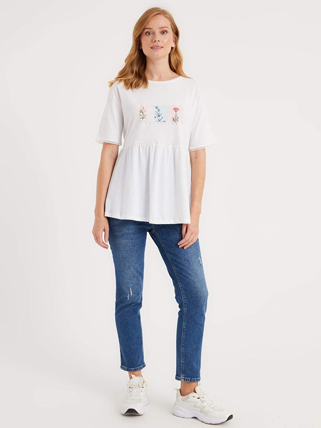 Printed Cotton Maternity T-Shirt-2