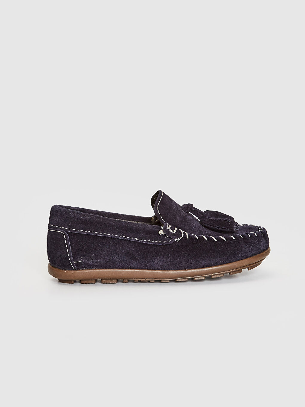 Lacivert Erkek Çocuk Hakiki Deri Loafer Ayakkabı