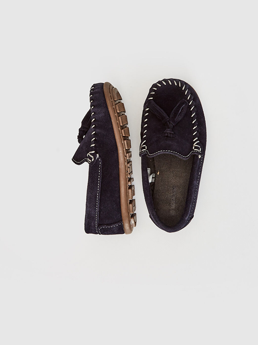 Lacivert Erkek Çocuk Hakiki Deri Loafer Ayakkabı-2