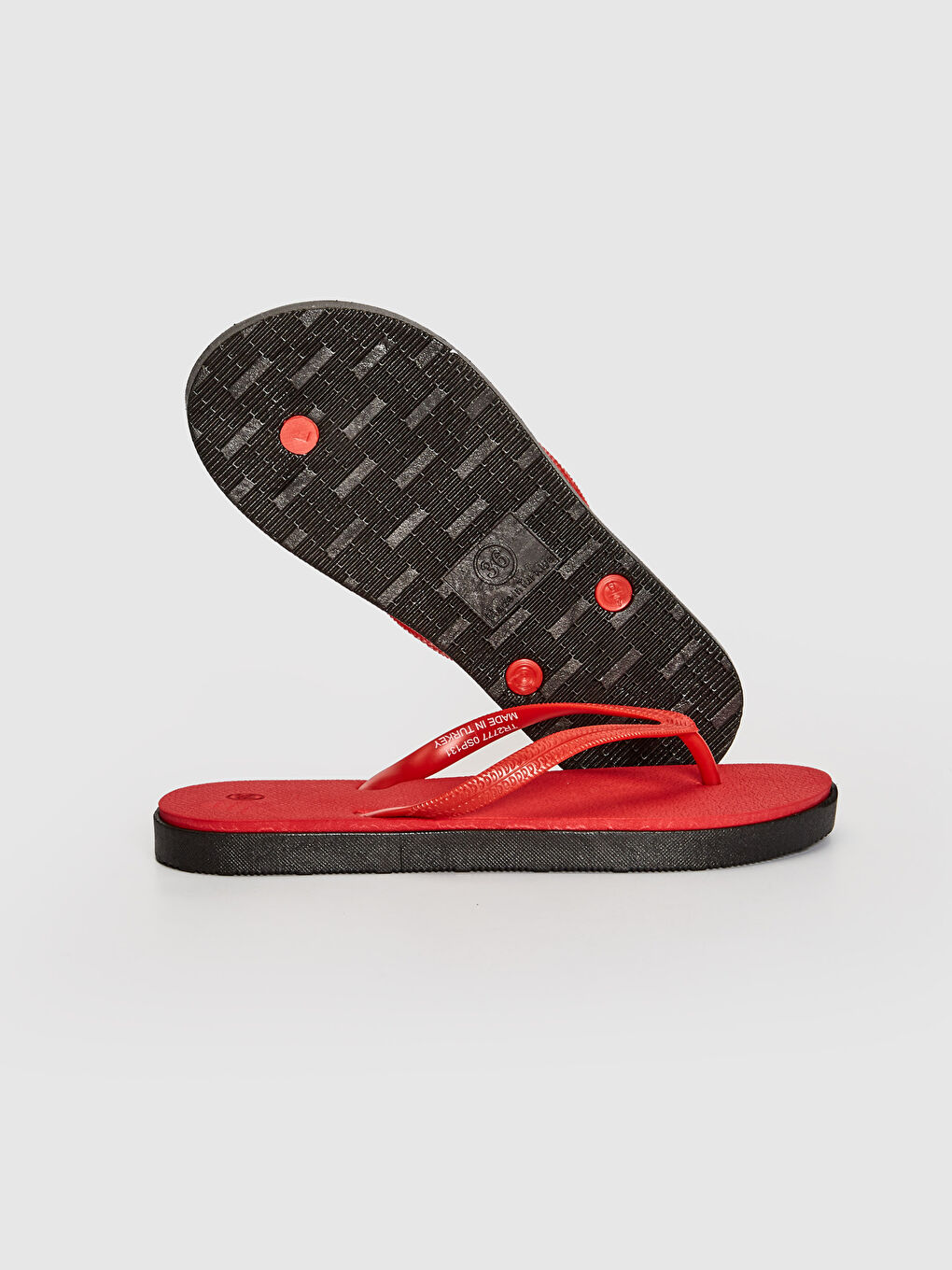 Kırmızı Kadın Parmak Arası Plaj Terliği-3