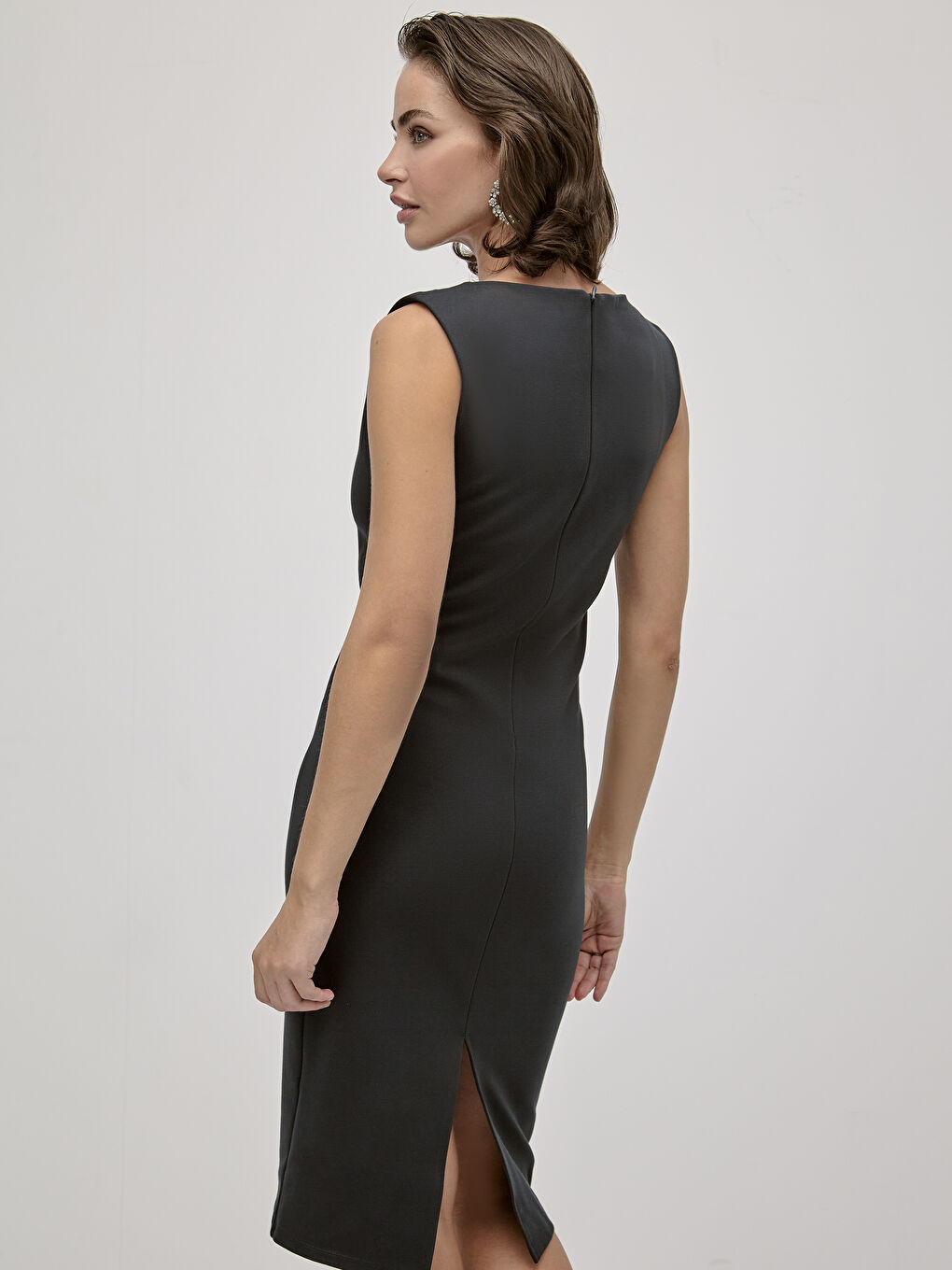 Slimming Effect Sleeveless Tight Dress-5