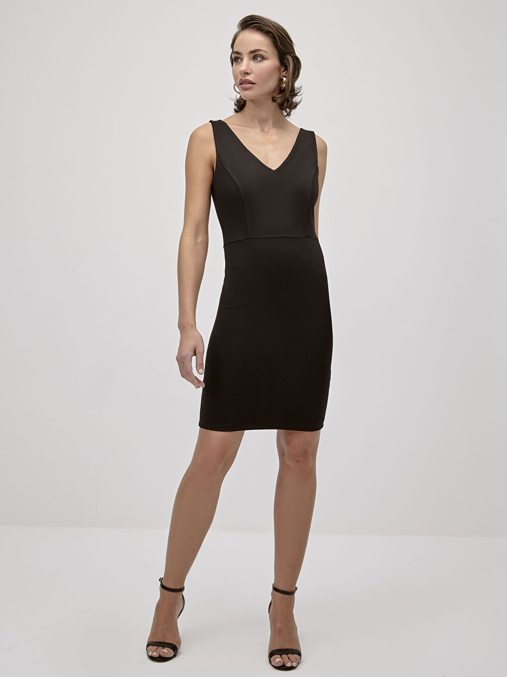 Slimming Straight V-Neck Tight Dress