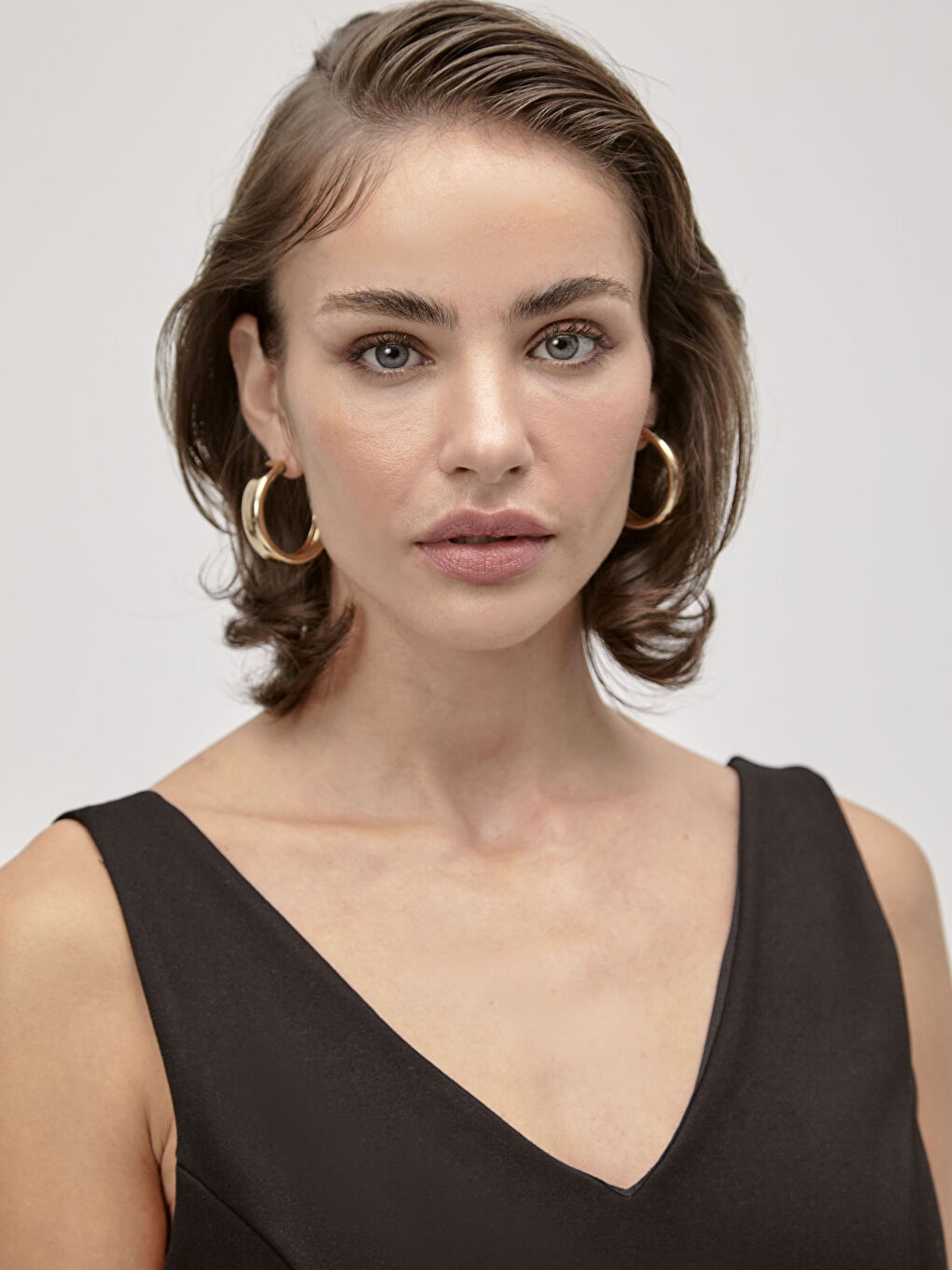 Slimming Straight V-Neck Tight Dress-5