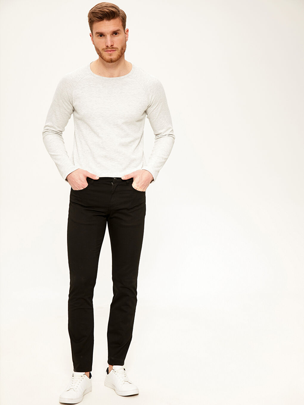 Siyah Gabardin Erkek Pantolon