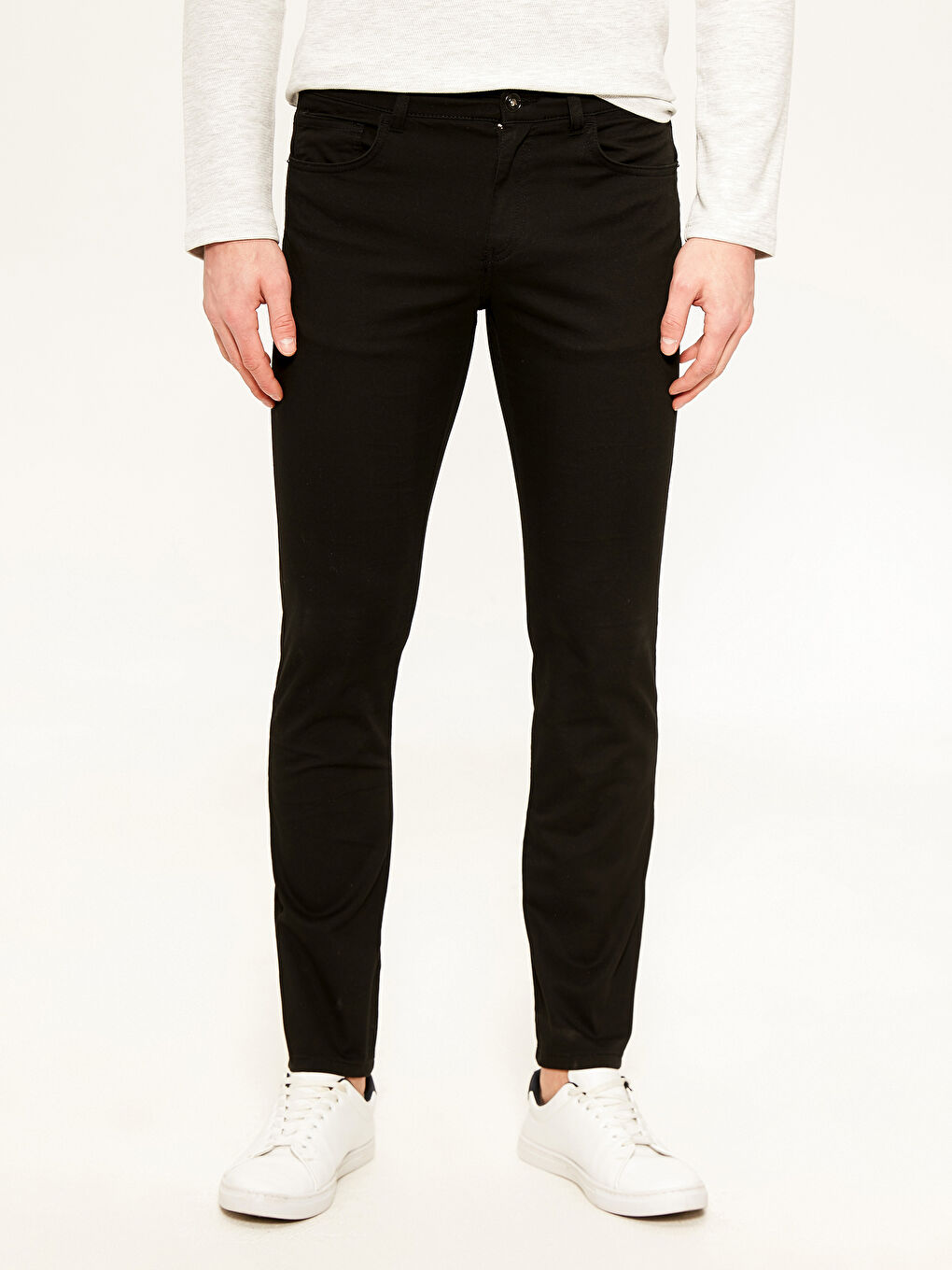 Siyah Gabardin Erkek Pantolon-1