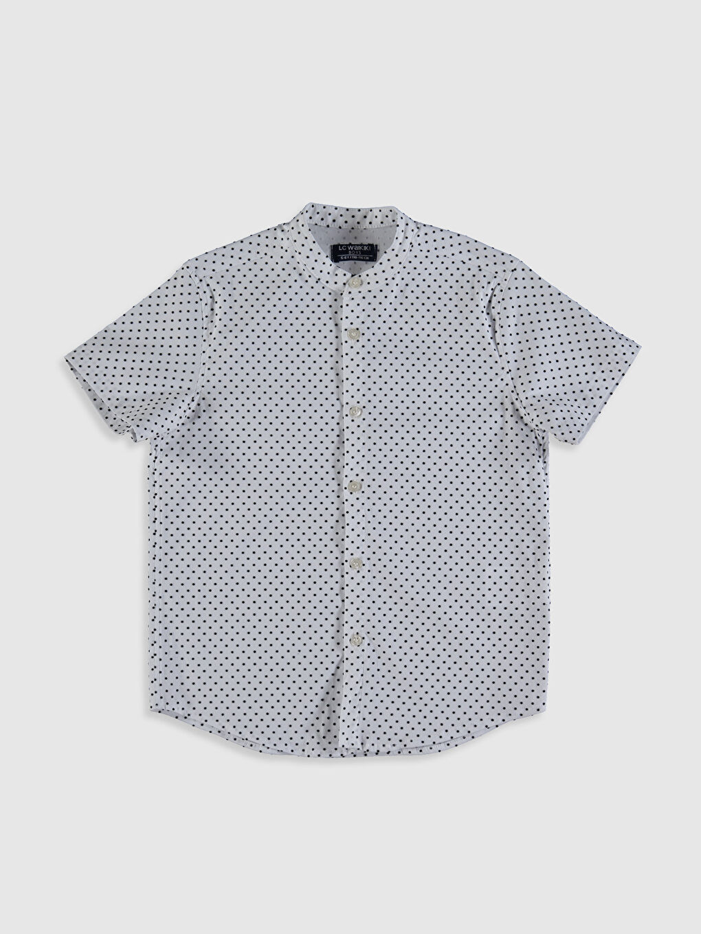 Beyaz Kısa Kollu Erkek Çocuk Gömlek