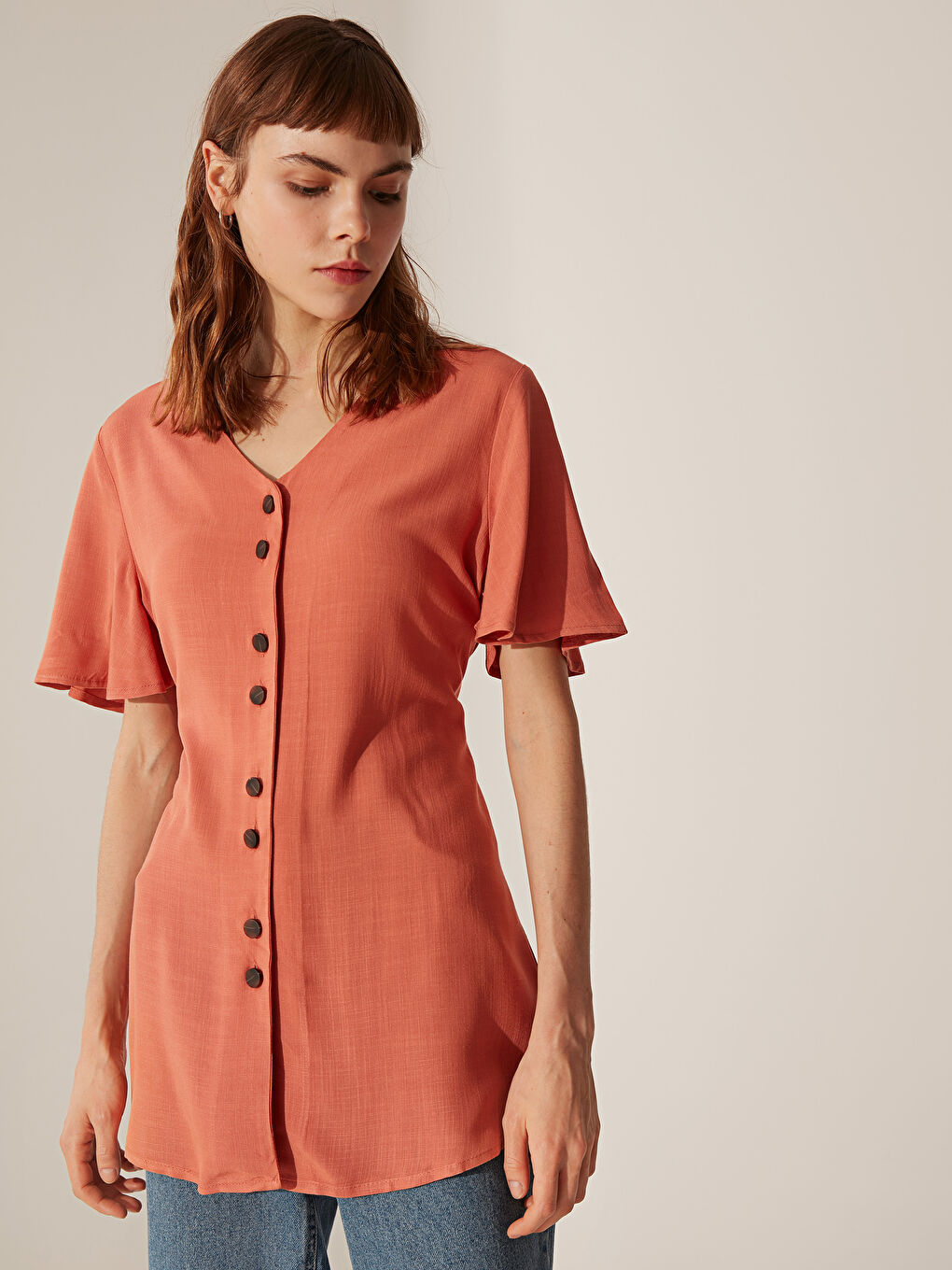 Short Sleeve Women's Blouse