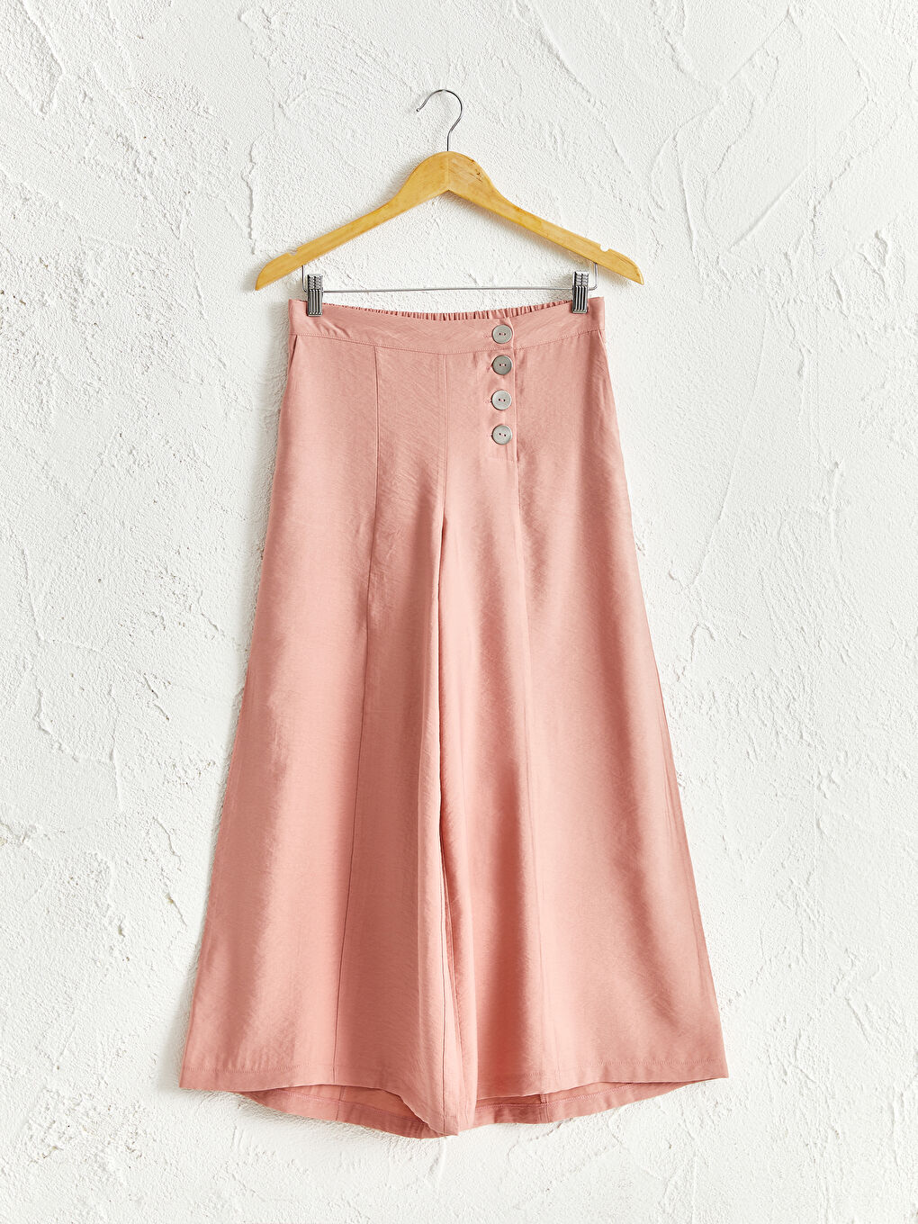 Elastic Waist Palazzo Pants-4