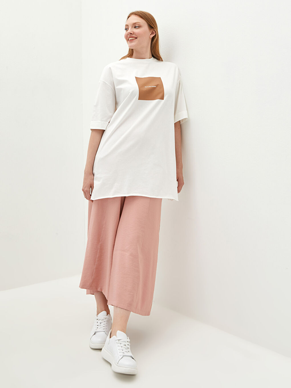 Elastic Waist Palazzo Pants