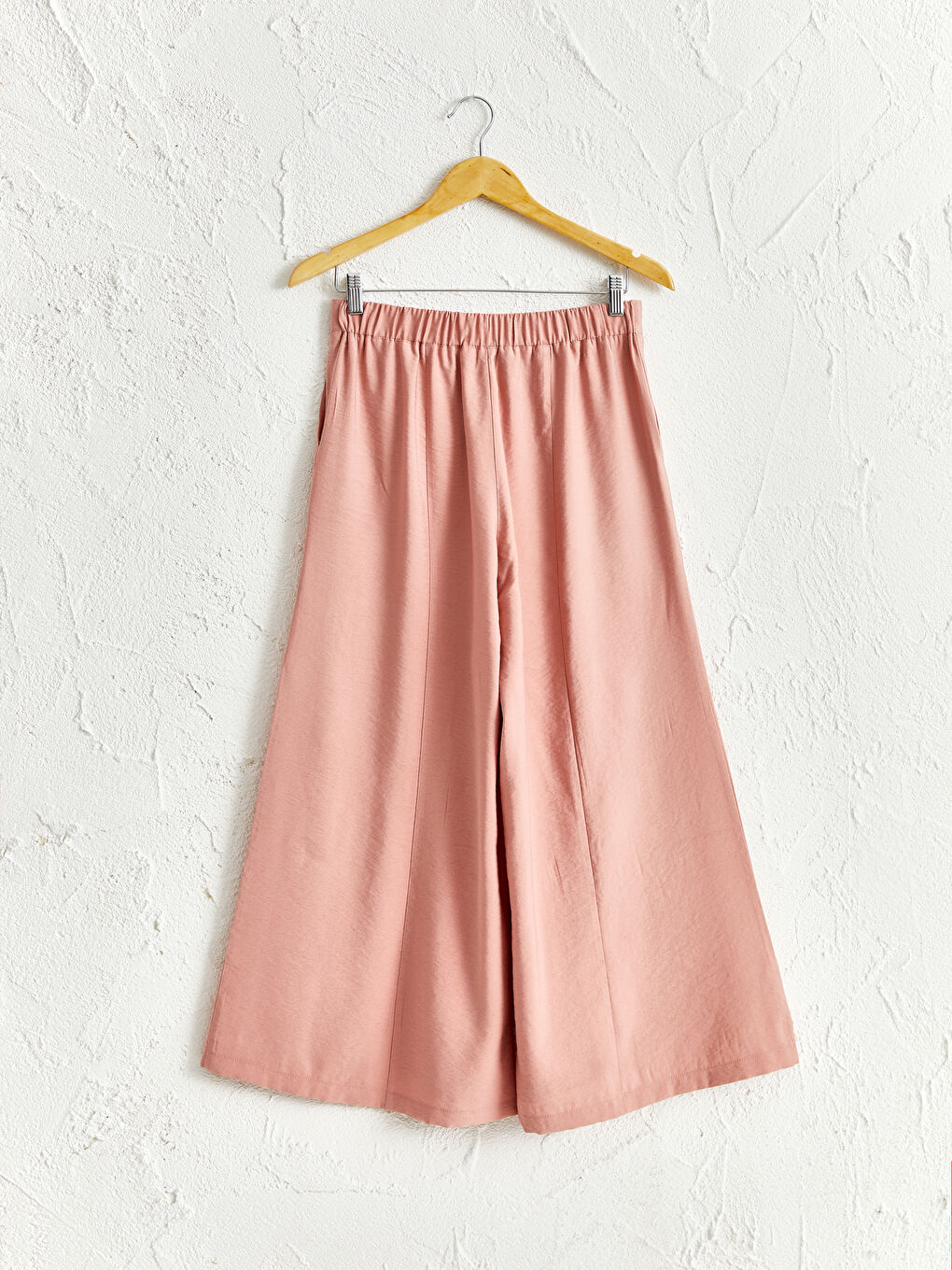 Elastic Waist Palazzo Pants-5