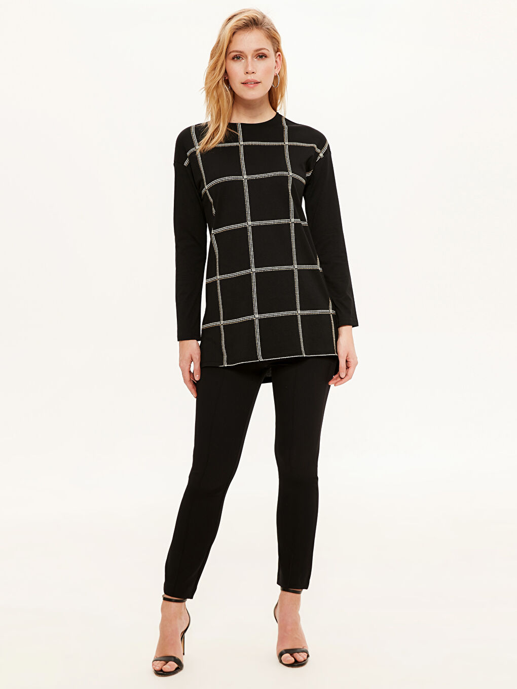 Crew Neck Long Sleeve Women's T-Shirt-1