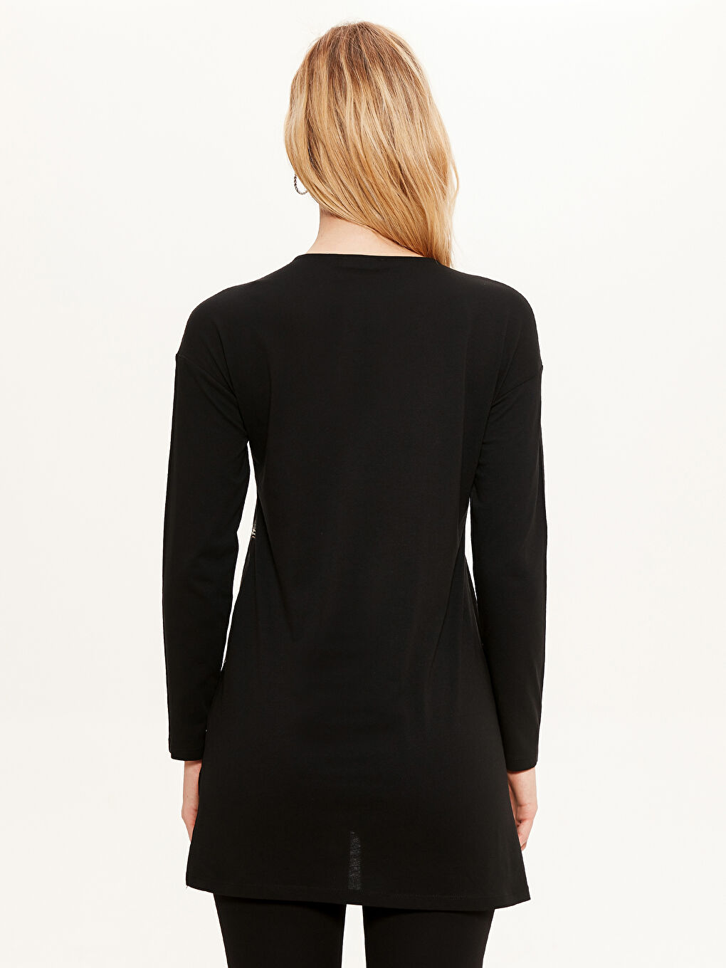 Crew Neck Long Sleeve Women's T-Shirt-2