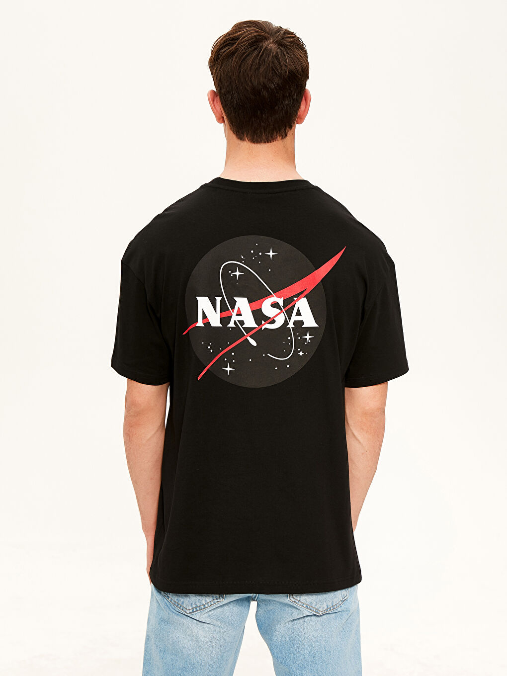 Ерлерге арналған таралған мақта футболка-4