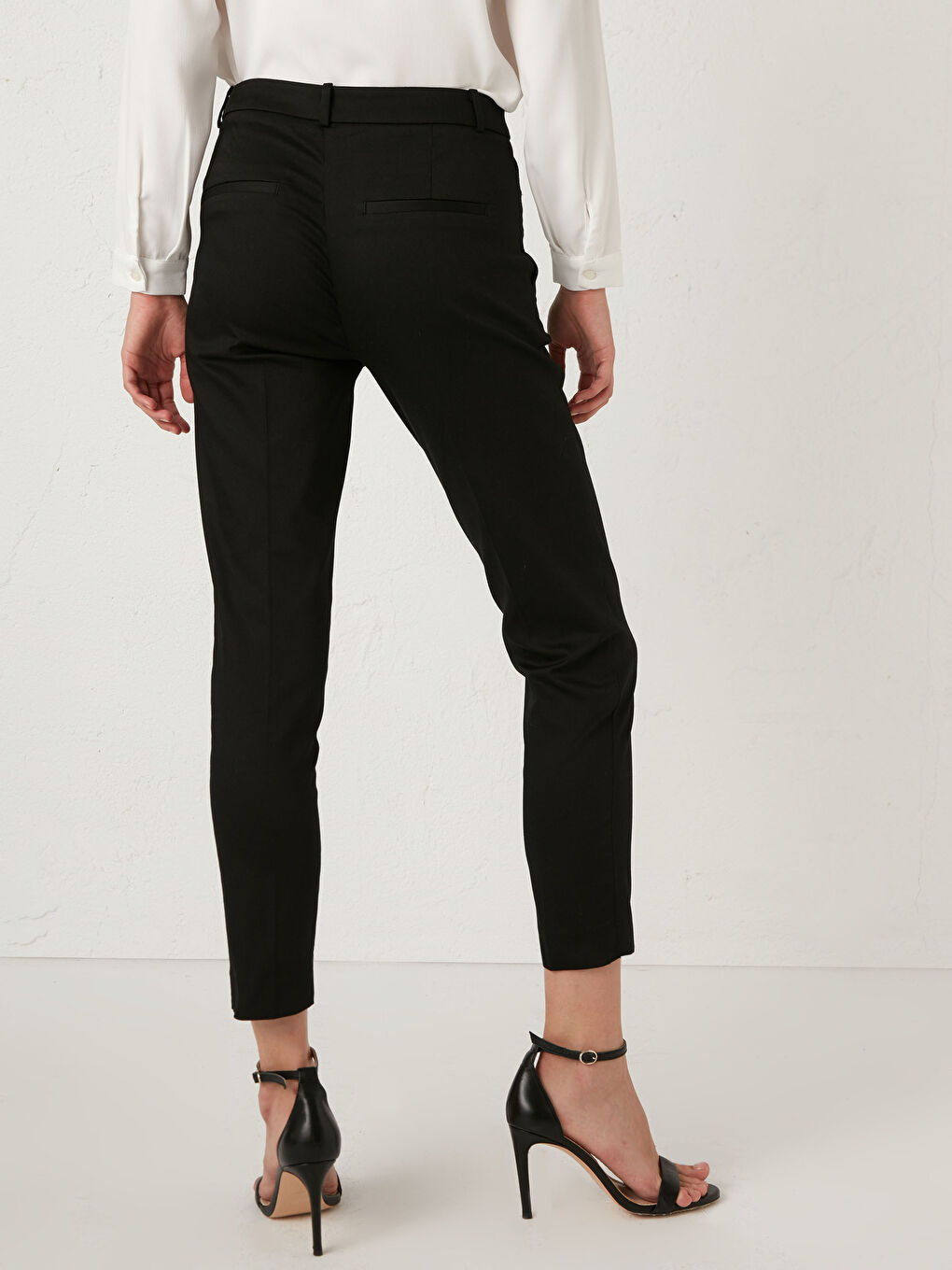 Slim Fit Ankle Length Trousers-4