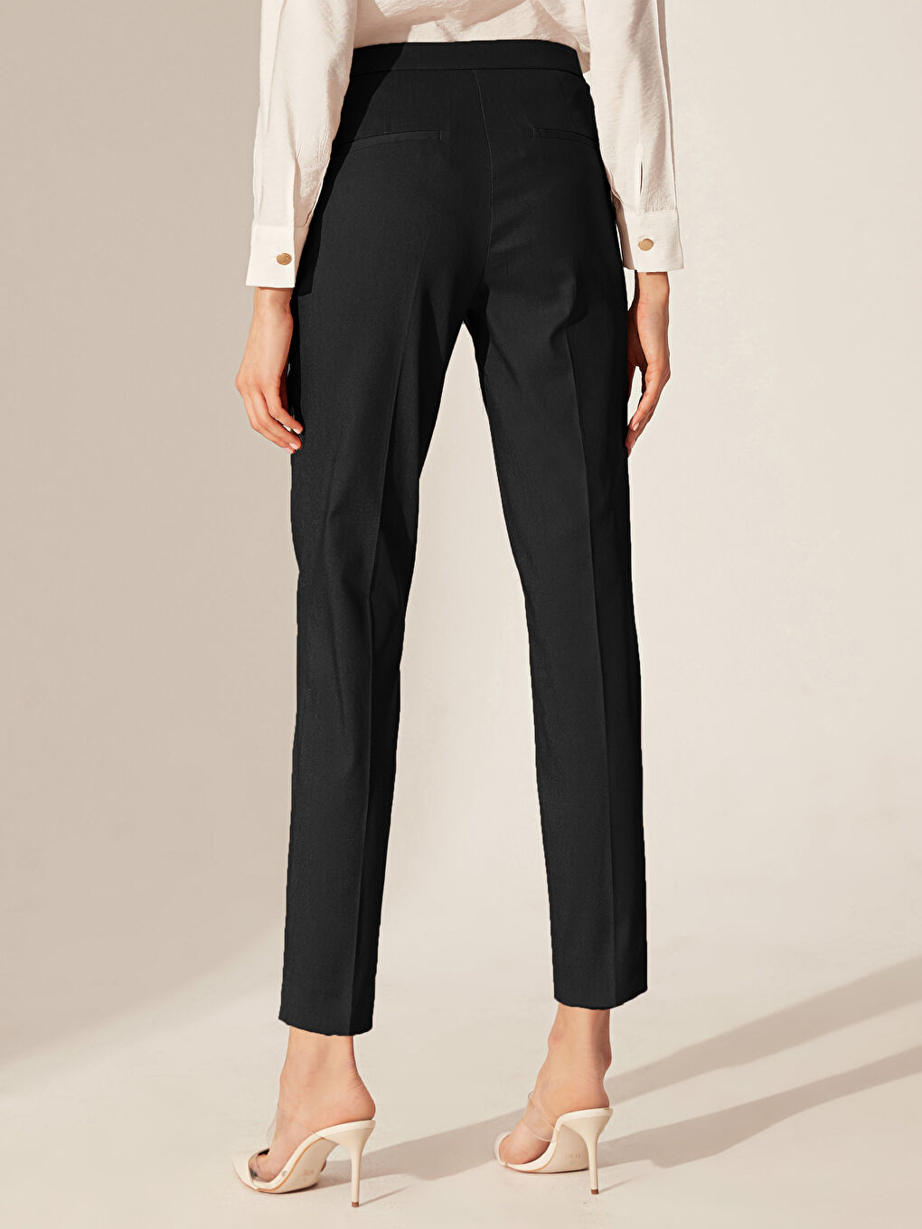 Slim Fit Ankle Length Trousers-6