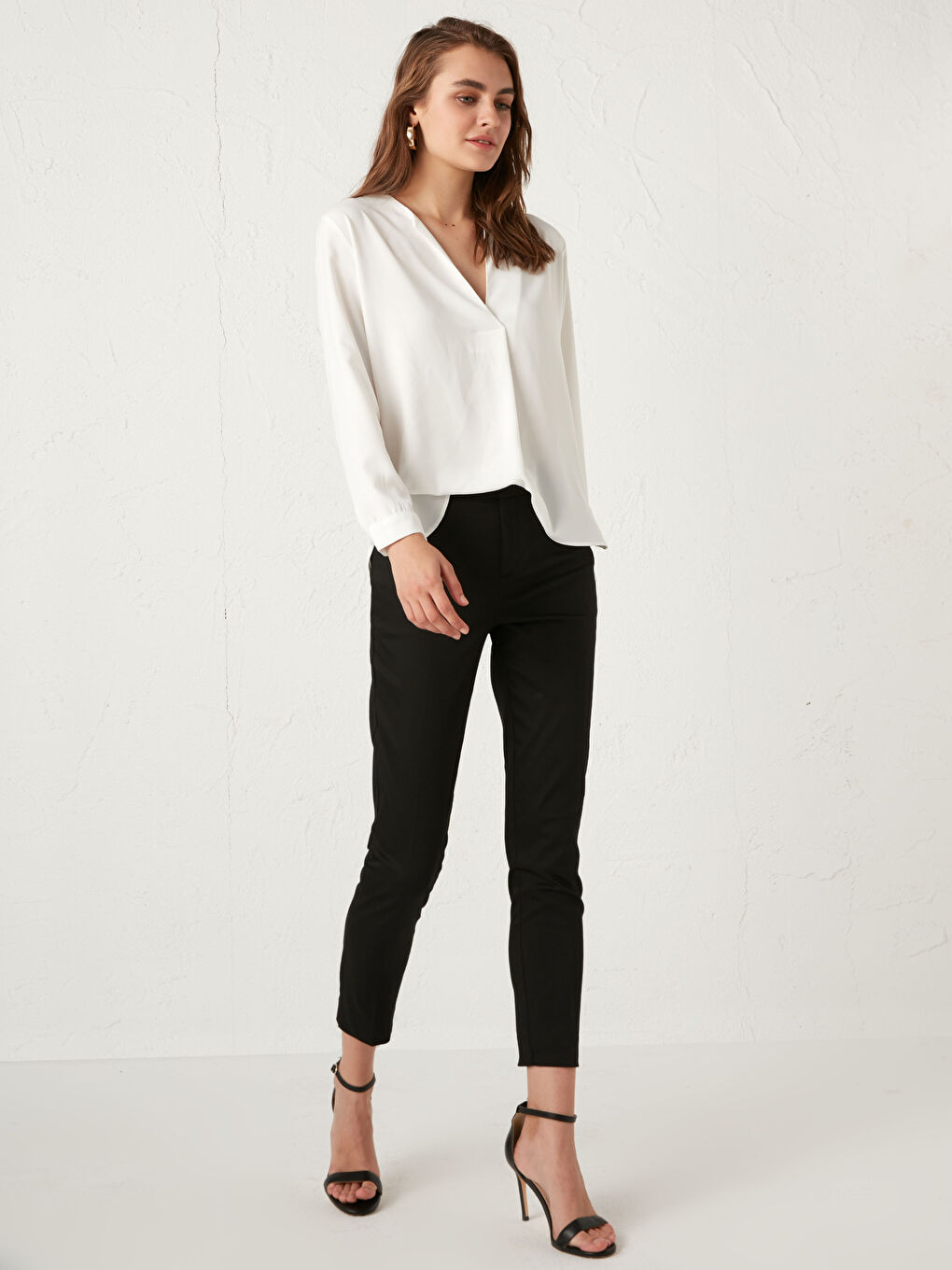 Slim Fit Ankle Length Trousers-1