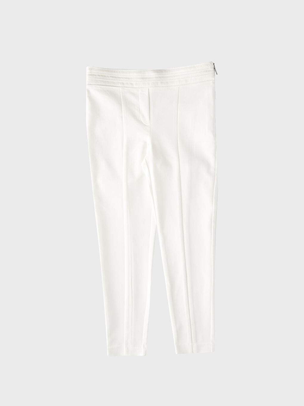 Ekru Ekstra Dar Fit Kadın Pantolon-1