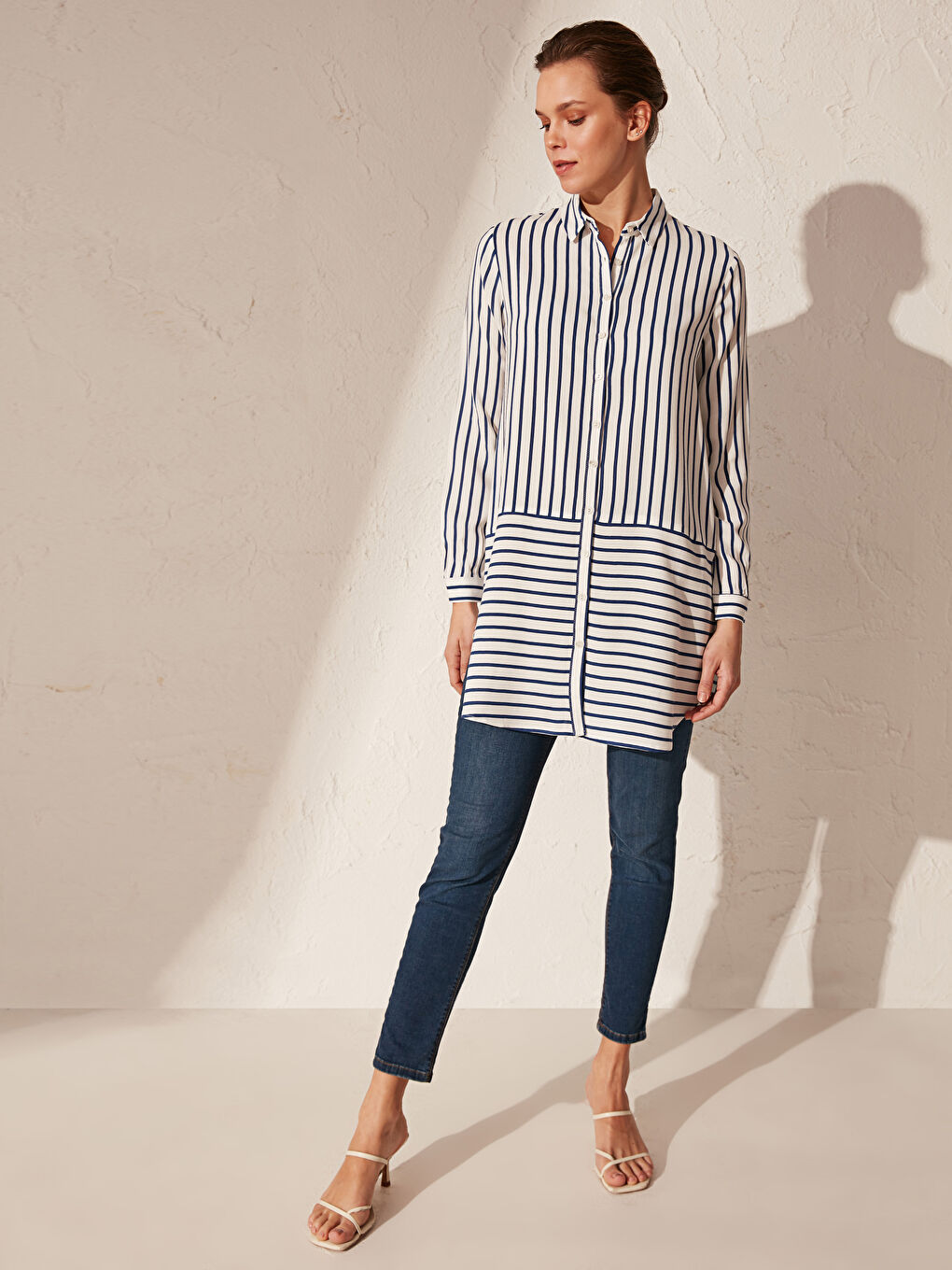 Long Sleeve Crinkled Women's Tunic-7