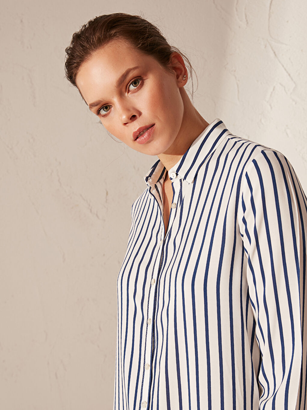 Long Sleeve Crinkled Women's Tunic-8