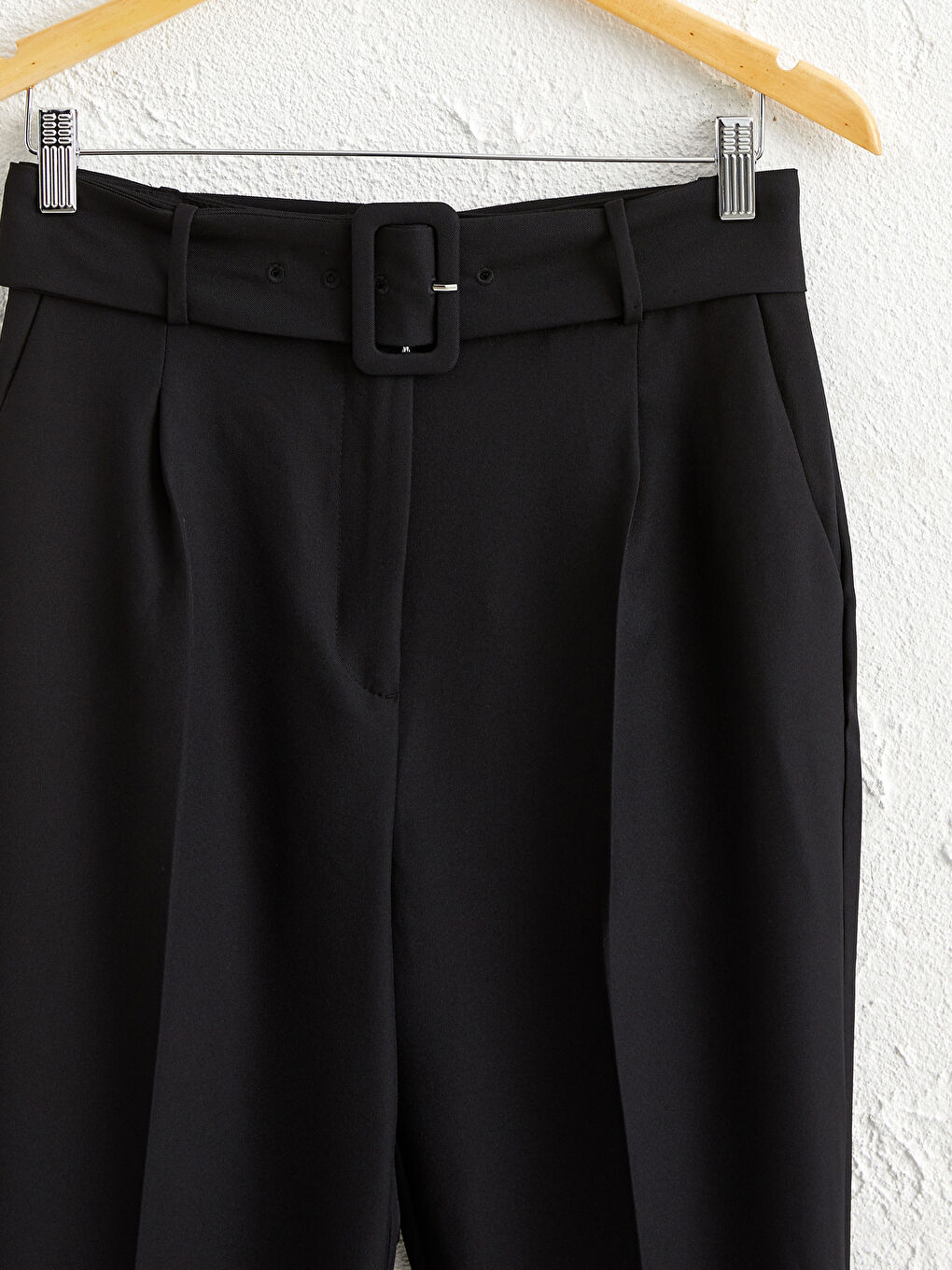 Siyah Dar Fit Kadın Pantolon-1