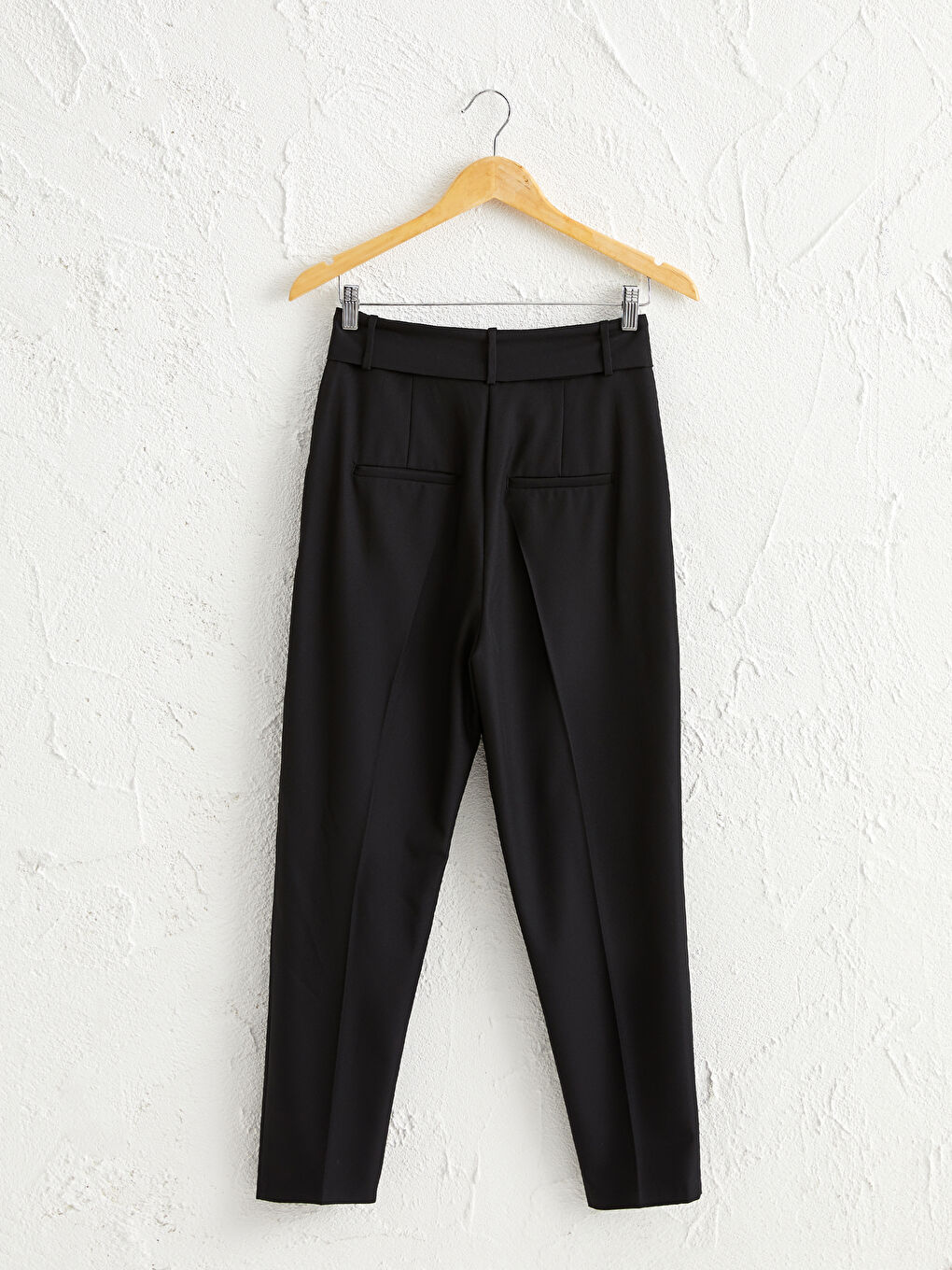 Siyah Dar Fit Kadın Pantolon-2