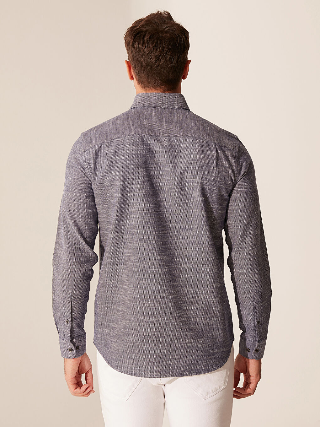 İndigo Regular Fit Uzun Kollu Gömlek-3
