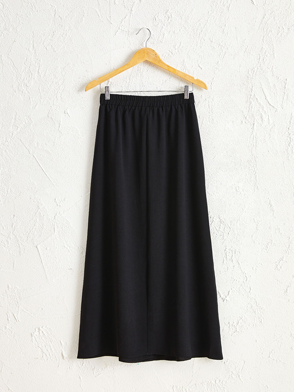 Elastic Waist Maxi Skirt-1