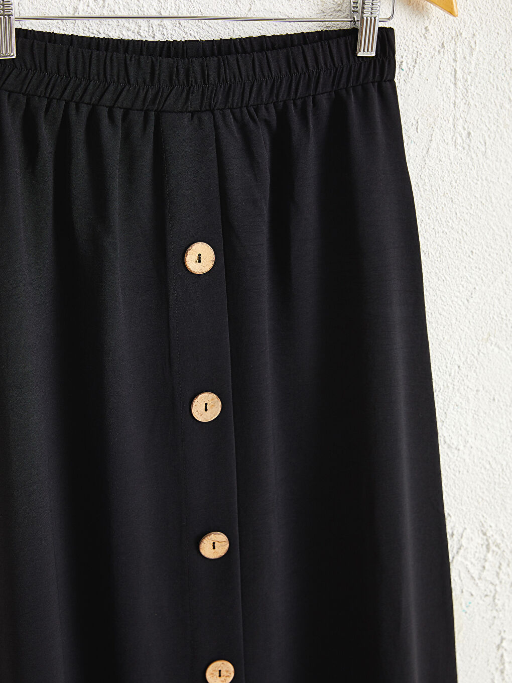 Elastic Waist Maxi Skirt-2