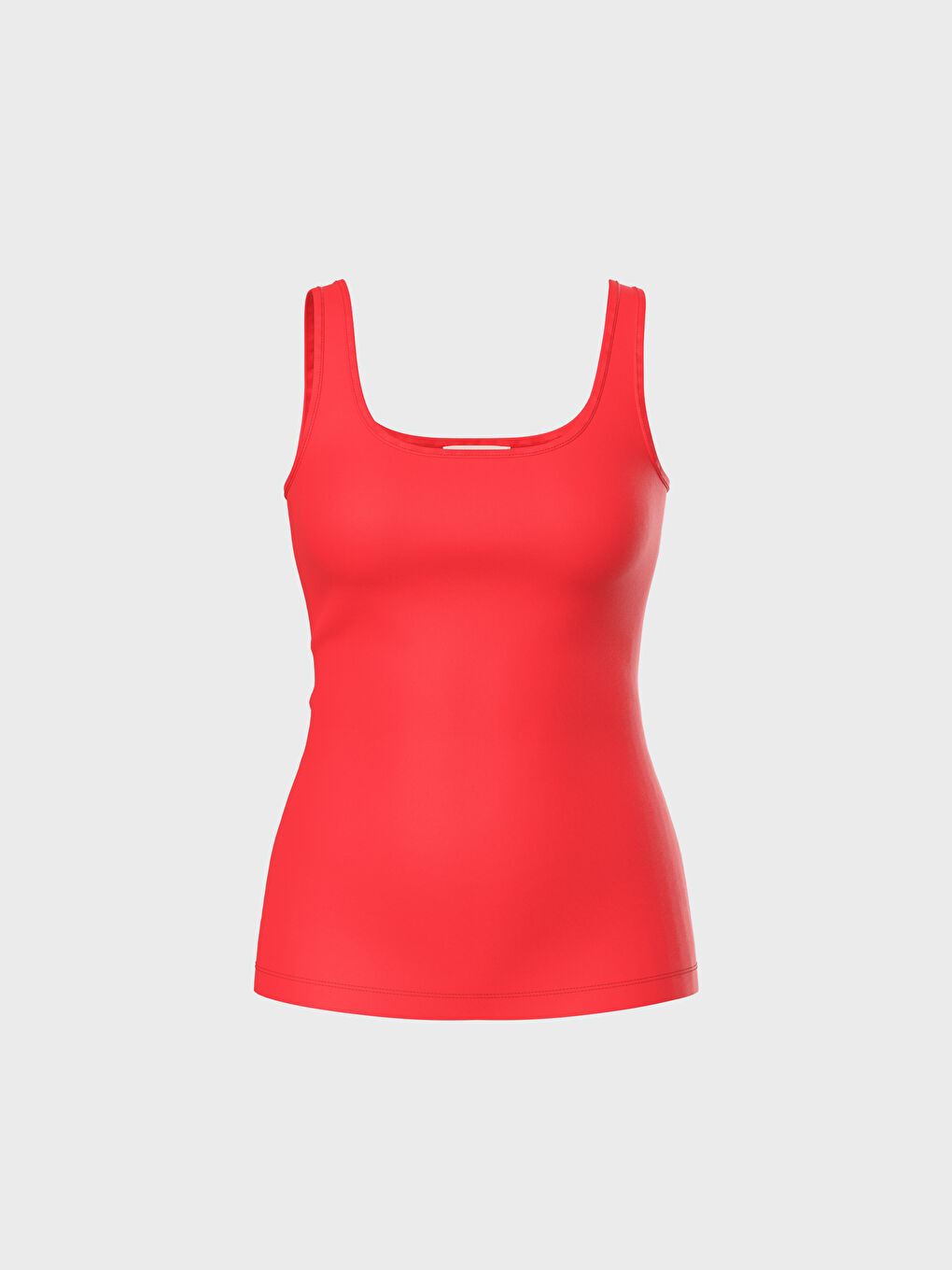 Plain Crew Neck Tank Top-1