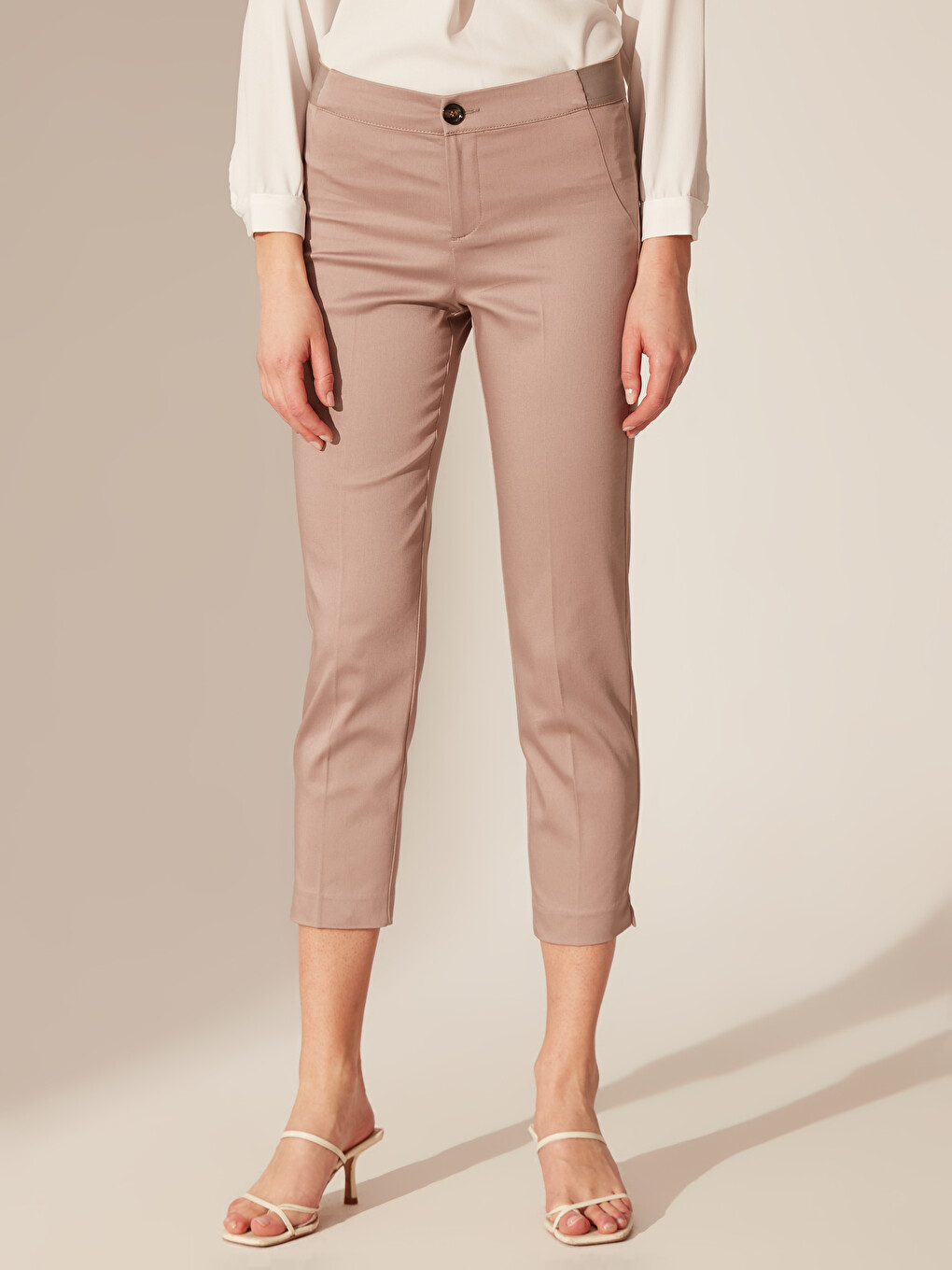 Pantalon Satin Régulier pour Femmes-2