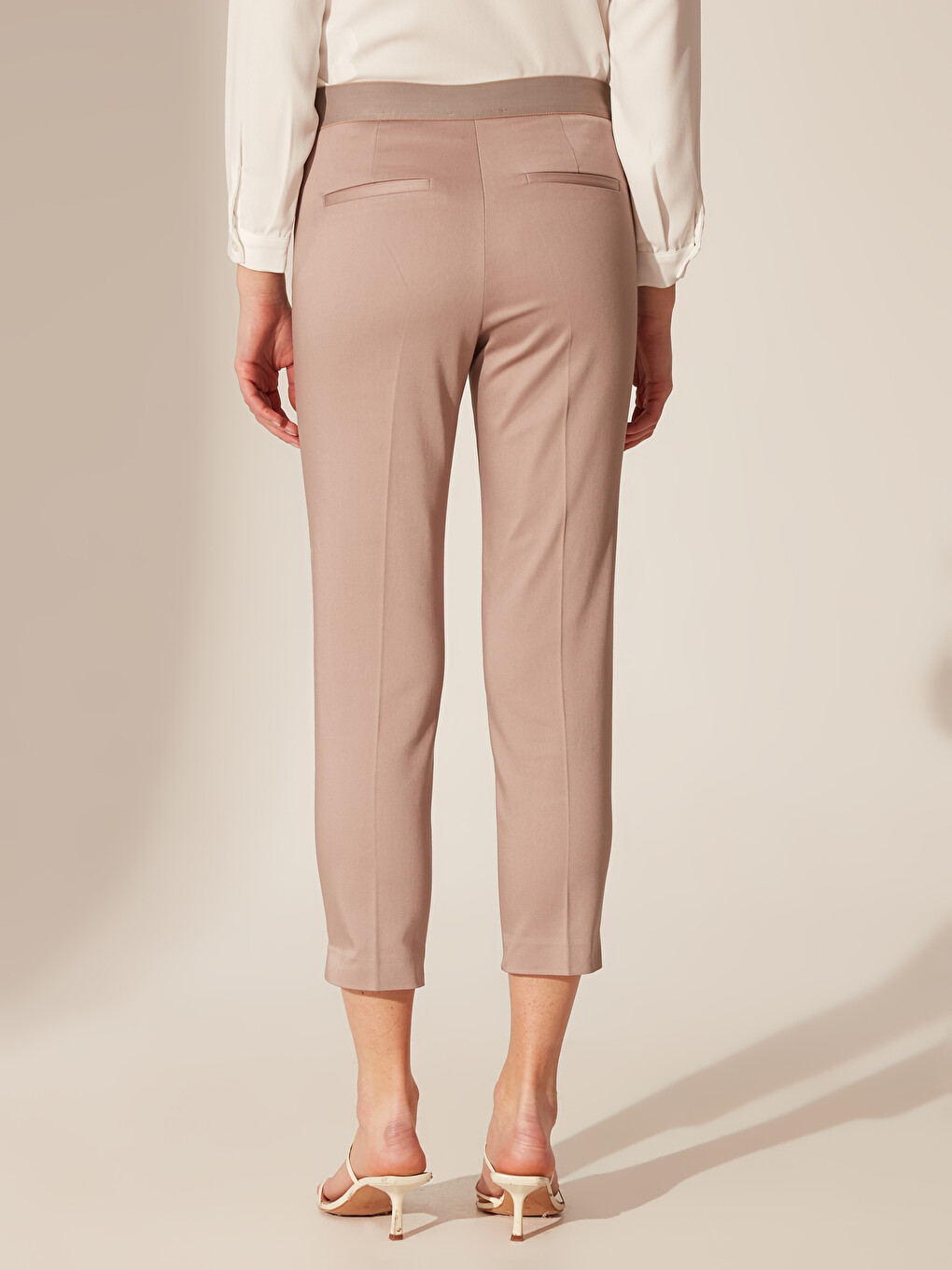 Pantalon Satin Régulier pour Femmes-3
