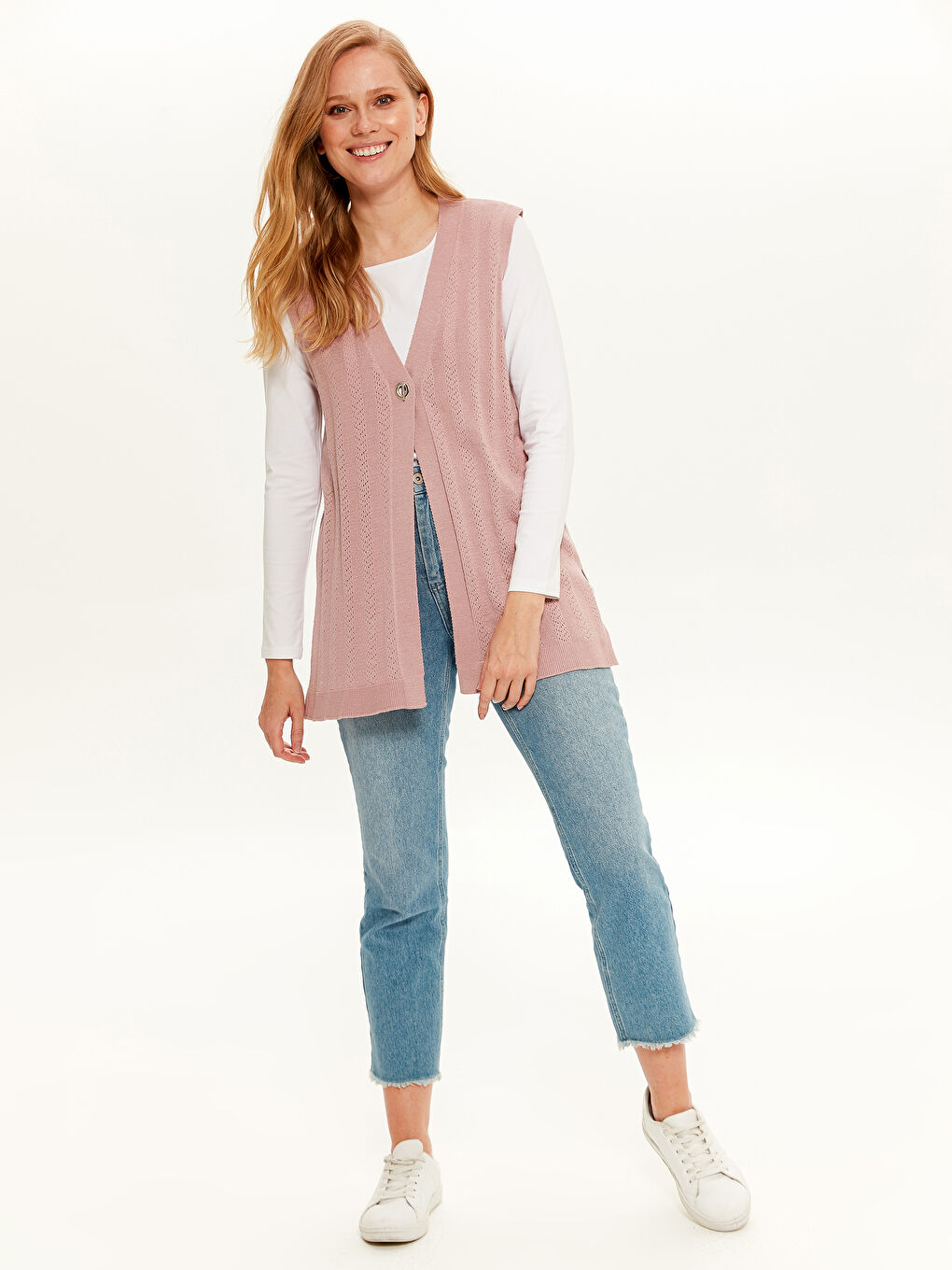 فيست تريكو خفيف الوزن بنقشة ذاتية-2