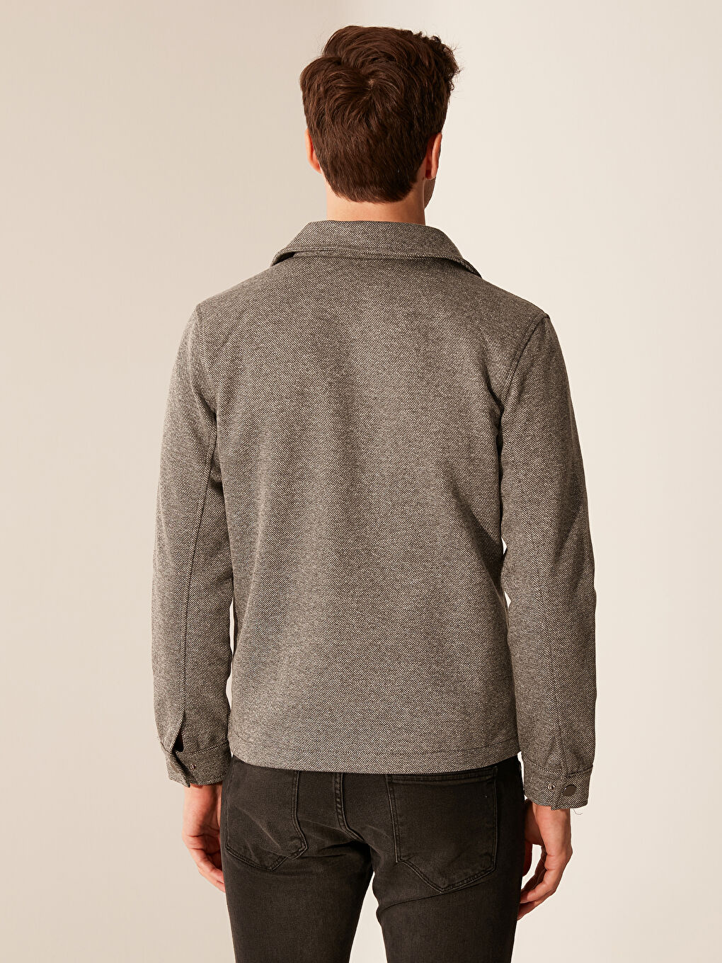Reguläre Passform Reißverschluss Dünne Jacke-2