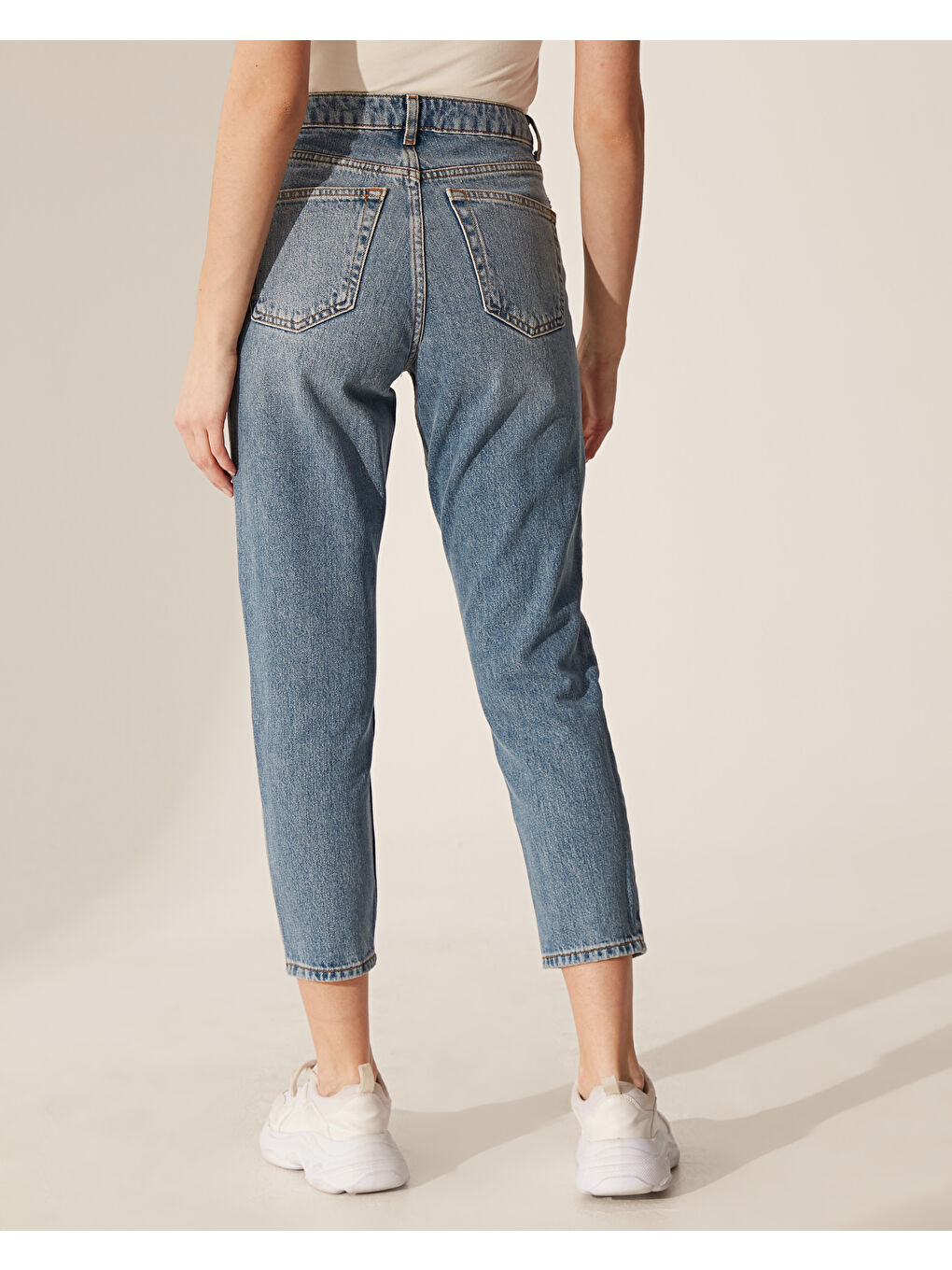 İndigo Mom Fit Kadın Jean-2